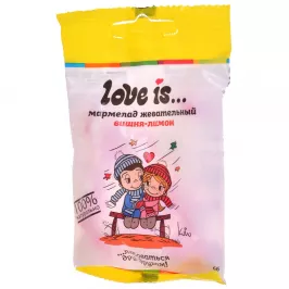 Жевательный мармелад Love is: Вишня-лимон картинка 370819 - МосИгра
